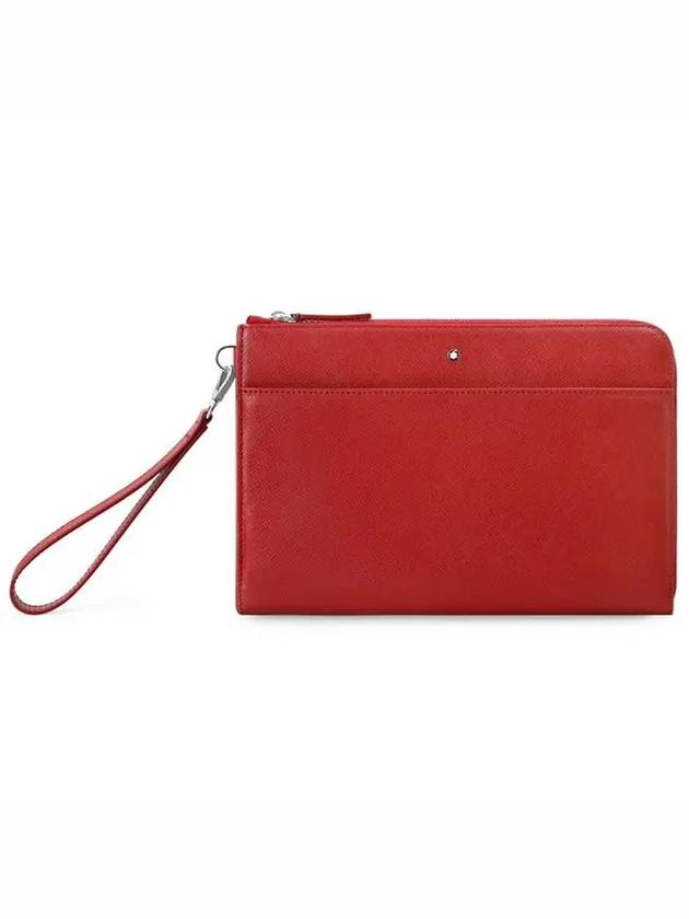 Sartorial Strap Medium Clutch Bag Red - MONTBLANC - BALAAN 3