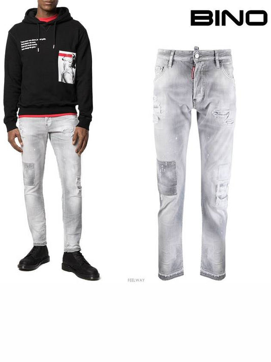 Washing Skater Jeans Grey - DSQUARED2 - BALAAN 2