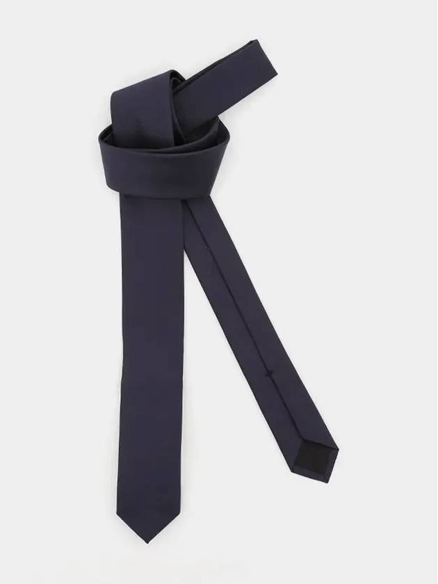 Double G Silk Tie Dark Blue - GUCCI - BALAAN 4