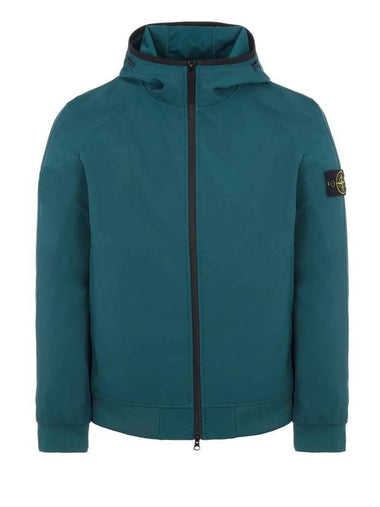 Soft Shell Technology Wappen Patch Track Jacket Dark Green - STONE ISLAND - BALAAN 1