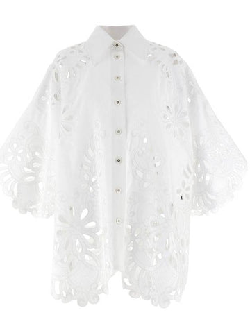 Dolce & Gabbana Cut-Out Embroidery Shirt - DOLCE&GABBANA - BALAAN 1