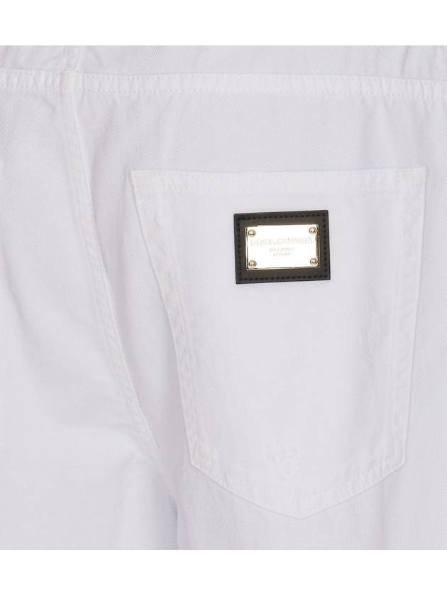 Denim Straight Pants FTCGNDG8JQ3 S9001 WHITE - DOLCE&GABBANA - BALAAN 4