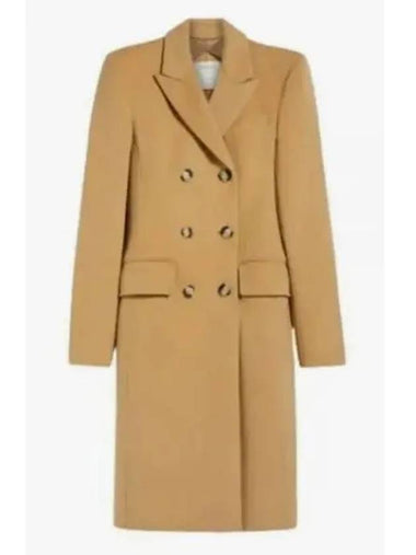 24 SELIM 12011011 016 12011011600 Serim double breasted wool coat - MAX MARA - BALAAN 1