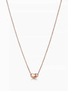 Tiffany Elsa Peretti Bean Design Pendant 9mm Rose Gold Necklace Women - TIFFANY & CO. - BALAAN 1