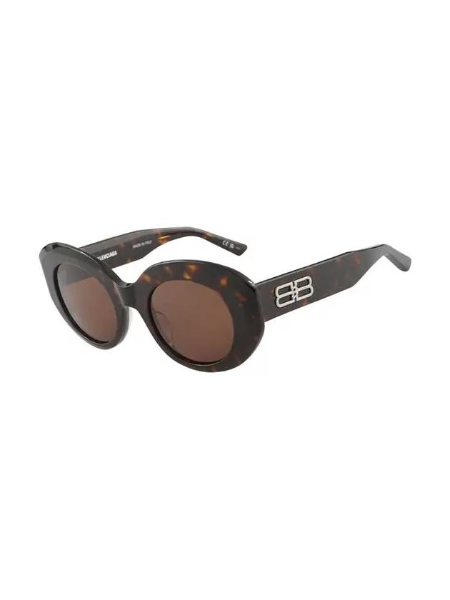 Eyewear Oval Frame Sunglasses Havana - BALENCIAGA - BALAAN 4