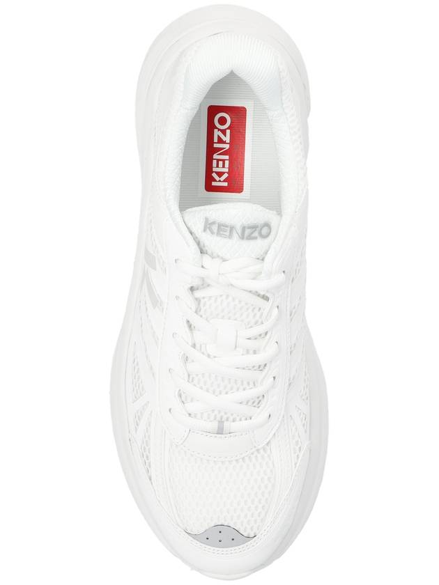 Men s Low Top Sneakers Kenzo With Logo White - KENZO - BALAAN 7