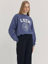 Logo Crew Neck Sweatshirt Blue - LESEIZIEME - BALAAN 6