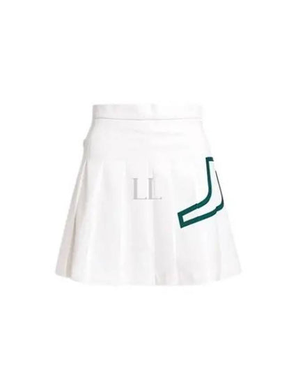 Women's Naomi Pleated Skirt White - J.LINDEBERG - BALAAN 2