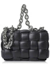 Cassette Lambskin Shoulder Bag Black - BOTTEGA VENETA - BALAAN 4