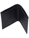 Logo Saffiano Leather Half Wallet Black - PRADA - BALAAN 7