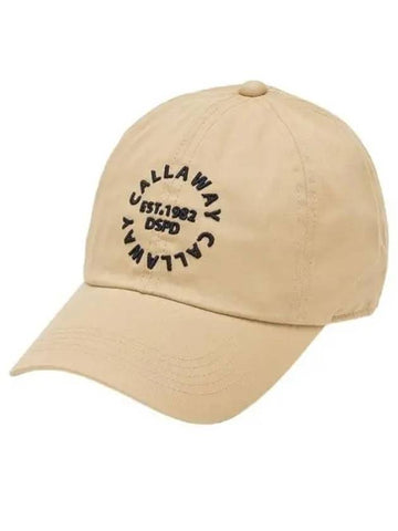 CALLAWAY Cap C24291103 Beige Logo Circle - CALLAWAY GOLF - BALAAN 1