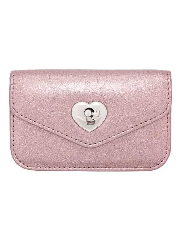 Heartlock compact business card card wallet rose gold - LE MASQUE - BALAAN 2