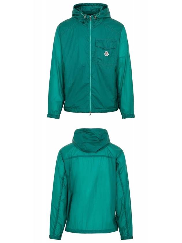 Men's Samakar Hooded Zip-Up Jacket Green - MONCLER - BALAAN 5