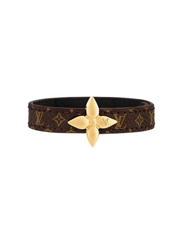 Louis Vuitton Mini Flowergram Monogram Leather Bracelet Brown - LOUIS VUITTON - BALAAN 1