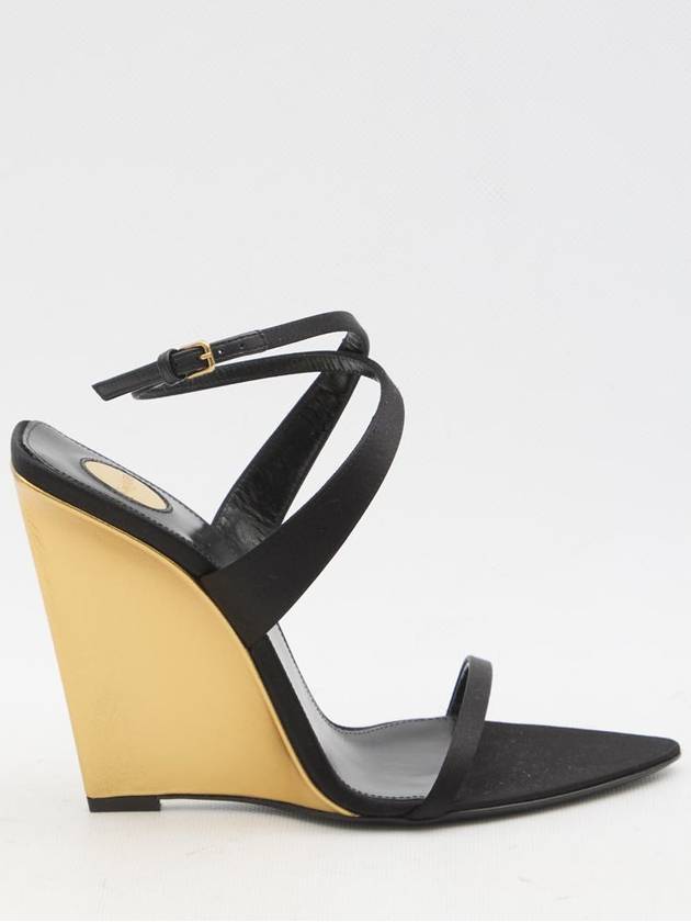 Salomé Wedge Sandals - SAINT LAURENT - BALAAN 1