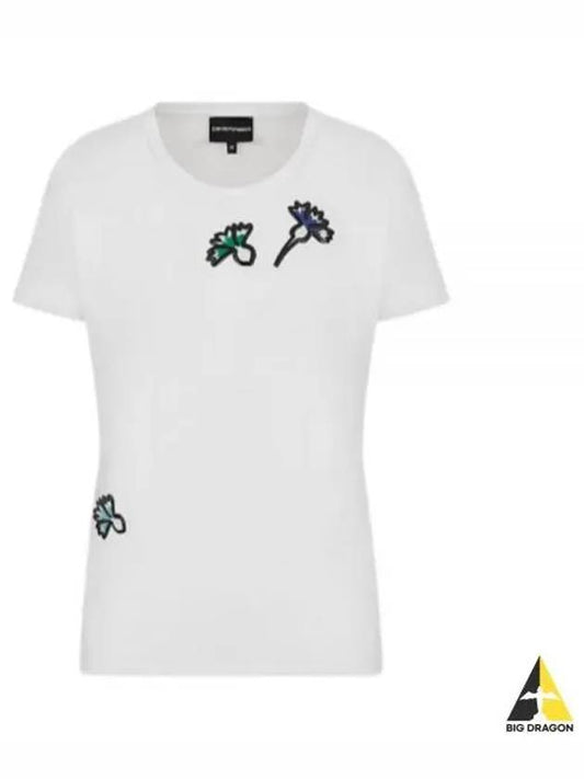 Emporio Armani 6K2T6D short sleeve t shirt white 2JQAZ 0100 - EMPORIO ARMANI - BALAAN 1