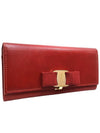 Women s Ferragamo 22B559 Red Rock Buckle Long Wallet - SALVATORE FERRAGAMO - BALAAN 2