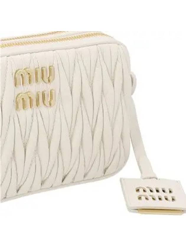 Matelasse Nappa Leather Mini Bag White - MIU MIU - BALAAN 5