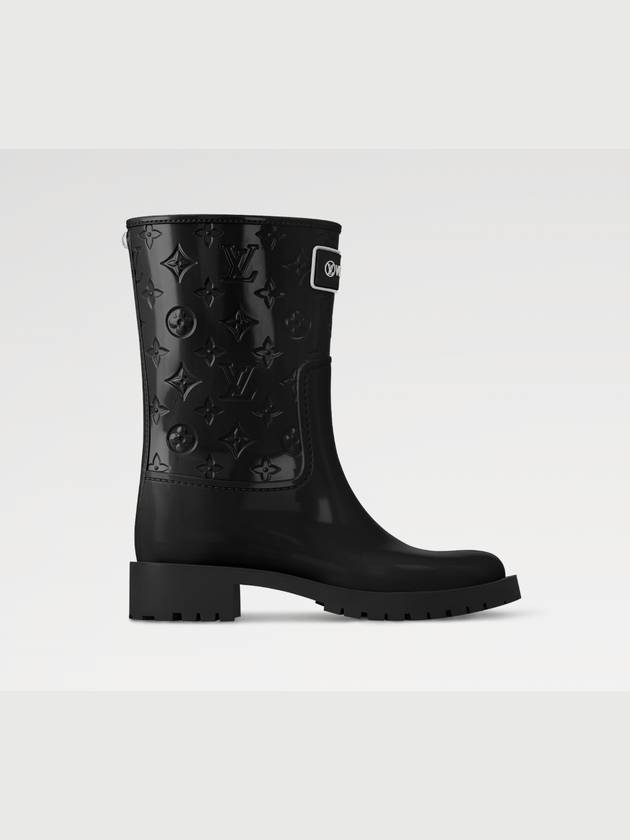 Drops Flat Half Rain Boots Black - LOUIS VUITTON - BALAAN 3