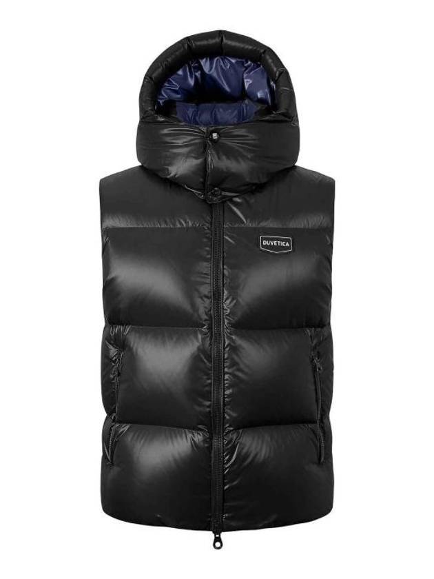 Salino Hooded Down Vest Black - DUVETICA - BALAAN 1