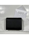 Stitch Leather Tri-Fold Half Wallet Black - MAISON MARGIELA - BALAAN 5