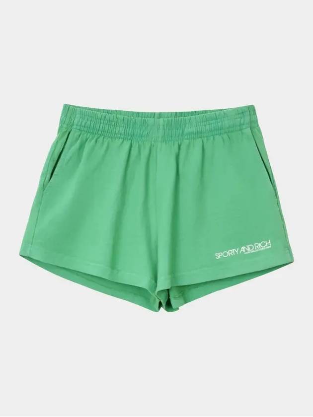 Disco Cotton Shorts Green - SPORTY & RICH - BALAAN 2