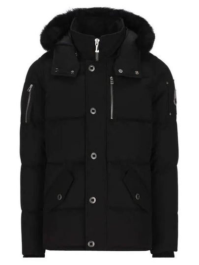 Cloud 3Q Logo Padding Black Shearling Black - MOOSE KNUCKLES - BALAAN 2