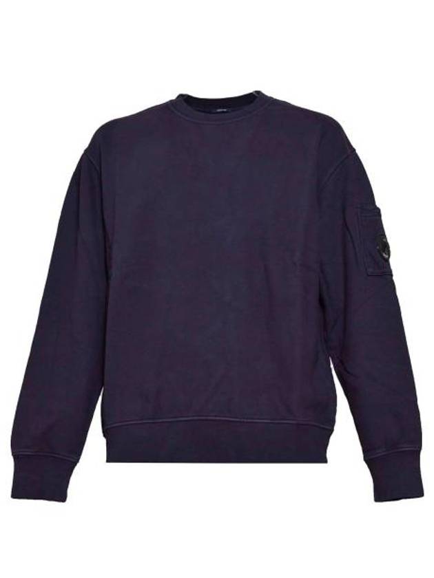 Brushed and Emerized Diagonal Fleece Lens Sweatshirt Purple - CP COMPANY - BALAAN 2