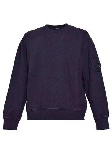 Brushed Emerized Diagonal Fleece Lens Sweatshirt Purple - CP COMPANY - BALAAN 1