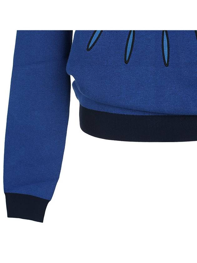 5PU252 3XD 77 Blue Big Eye Sweatshirt - KENZO - BALAAN 6