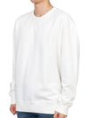 Garment Dyed Cotton Jersey Sweatshirt White - TEN C - BALAAN 3