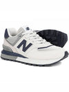 574 Legacy Low Top Sneakers White Navy - NEW BALANCE - BALAAN 3