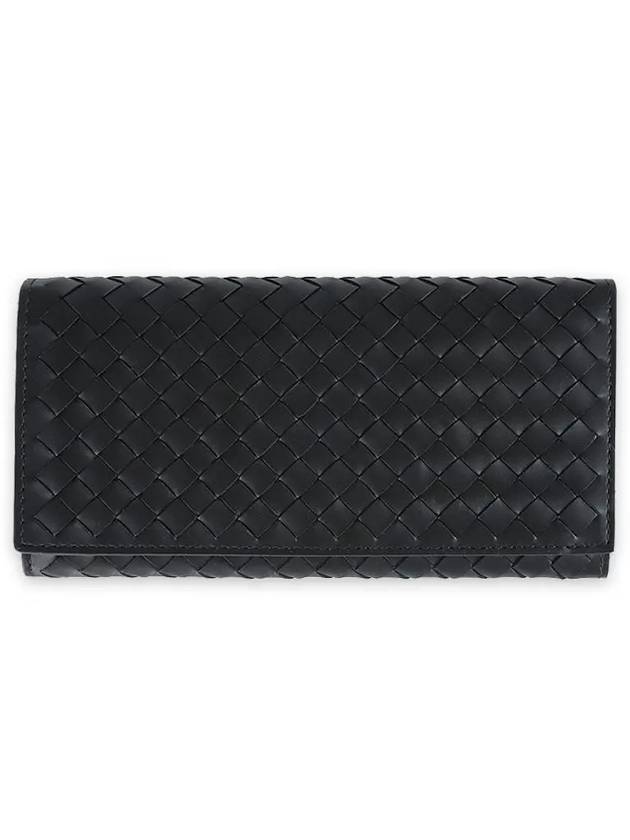 Intrecciato Long Wallet Black - BOTTEGA VENETA - BALAAN 3