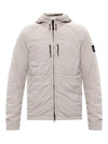 Comfort Tech Composite Light Hooded Jacket Beige - STONE ISLAND - BALAAN 3