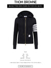 Engineered 4-Bar Stripe Loopback Jersey Knit Zip Up Hoodie Navy - THOM BROWNE - BALAAN 3