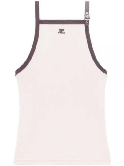 Buckle Contrast Sleeveless White - COURREGES - BALAAN 2