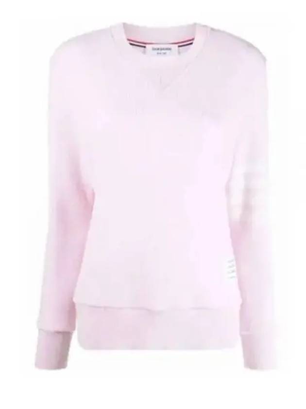 4-Bar Striped Waffle Wool Cashmere Pullover Knit Top Light Pink - THOM BROWNE - BALAAN 2