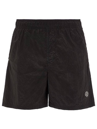 Men's Nylon Metal Swim Shorts Black - STONE ISLAND - BALAAN 2