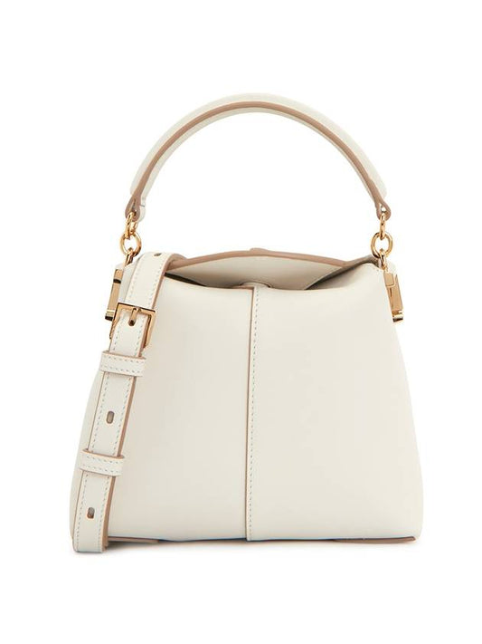 Women's T Case Leather Micro Messenger Bag White - TOD'S - BALAAN 1