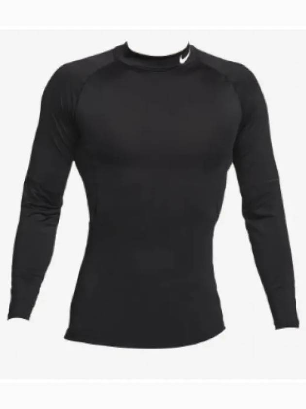 Pro Dri-Fit Fitness Mock Neck Long Sleeve T-Shirt Black - NIKE - BALAAN 2