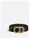 Saddle 20mm Jacquard Belt Black Antique Gold - DIOR - BALAAN.