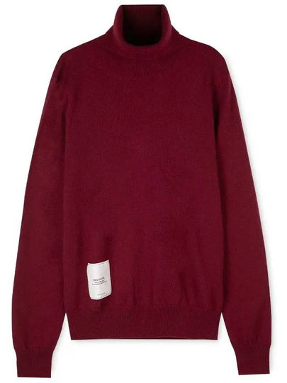 Men's Signature Logo Pullover Cashmere Wool Knit Top Red - MAISON MARGIELA - BALAAN 2