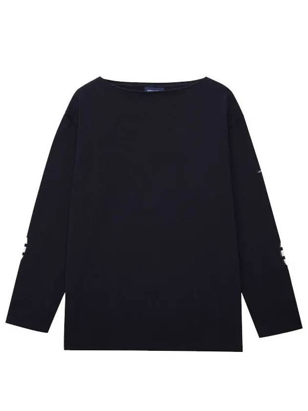 Merid Mode Elbow Patch Long Sleeve T-Shirt Navy - SAINT JAMES - BALAAN 1