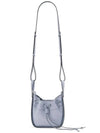 Classic Calfskin Drawstring Mini Hammock Bag Atlantic Blue 0010640316 - LOEWE - BALAAN 5