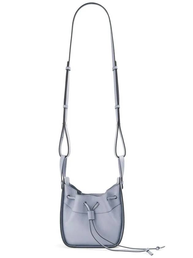 Classic Calfskin Drawstring Mini Hammock Bag Atlantic Blue 0010640316 - LOEWE - BALAAN 5