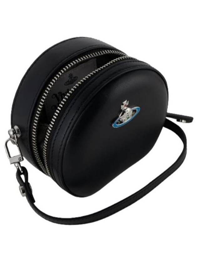 Logo Round Cross Bag Black - VIVIENNE WESTWOOD - BALAAN 3