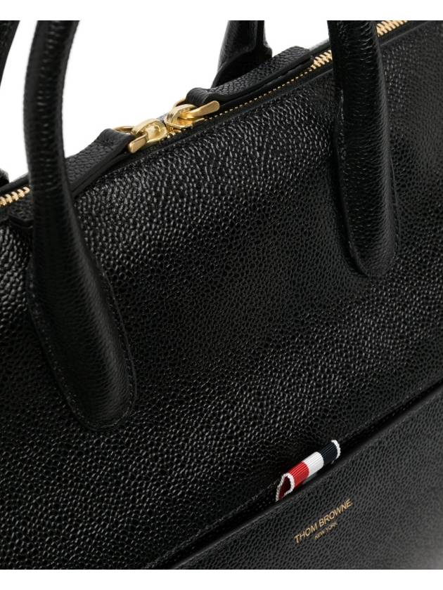 Pebble Grain Medium Duffel Bag Black - THOM BROWNE - BALAAN 5