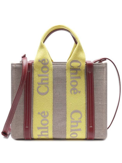 Woody Logo Small Tote Bag Yellow - CHLOE - BALAAN 2