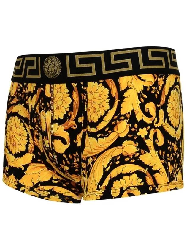 Baroque Print Boxer Trunk Briefs Black Yellow - VERSACE - BALAAN 3