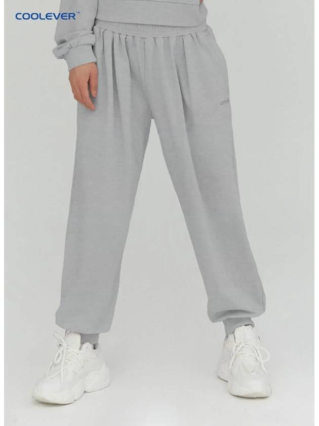 Women's Pintuck Jogger Pants Melange Gray - OFFGRID - BALAAN 1